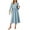 Light Blue, variant on Long Sleeve Dresses for Women 2026 Round Neck Wedding Guest A-Line Maxi Dresses Elegant Polka Dots Pretty Party Long Dress Black S