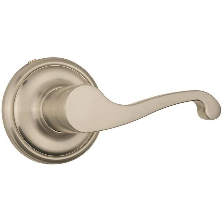 Brinks Push Pull Rotate Glenshaw Satin Nickel Privacy Lock ANSI Grade 2 KW1 1.75 in.