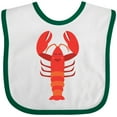 thumbnail image 3 of Inktastic Lobster Distressed Ocean Creature Boys or Girls Baby Bib, 3 of 4
