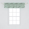 thumbnail image 2 of Ambesonne Floral Valance Pack of 2, Romantic Inspirations, 54"X12", Seafoam Sage Green, 2 of 4