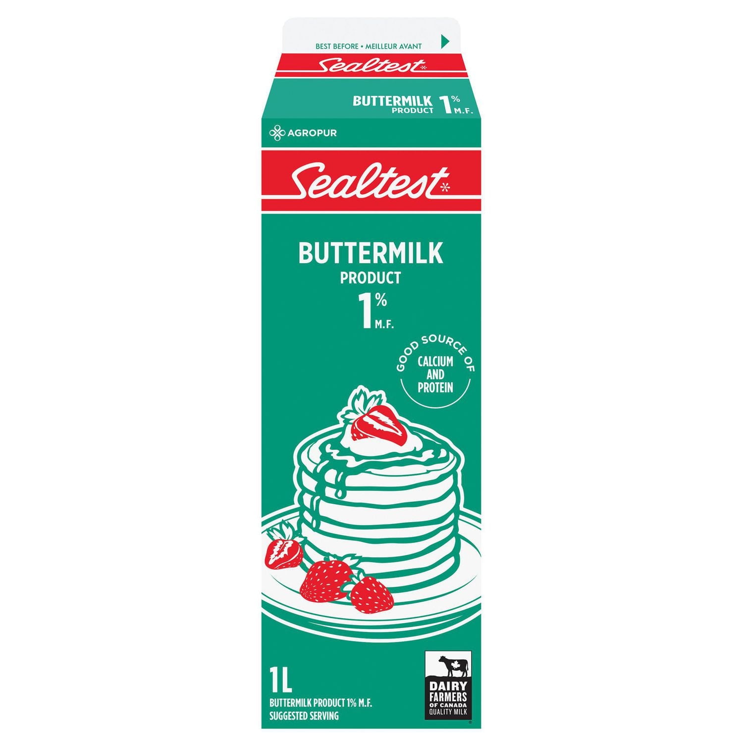 Lait de beurre 1 % Sealtest 1 litre