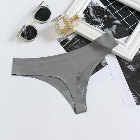 

Gubotare Women Panties Lace Fashion Lace Lingerie Underwear Lace Bow Pants Lace Low Waist Underwear Gray One Size