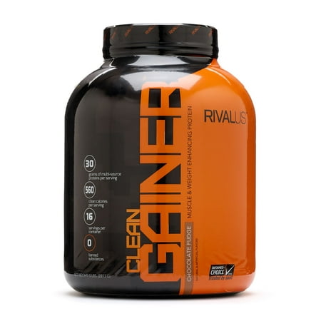 Rivalus Clean Gainer - Rich Chocolate, 5 Lb( Exp 03/06/2027)