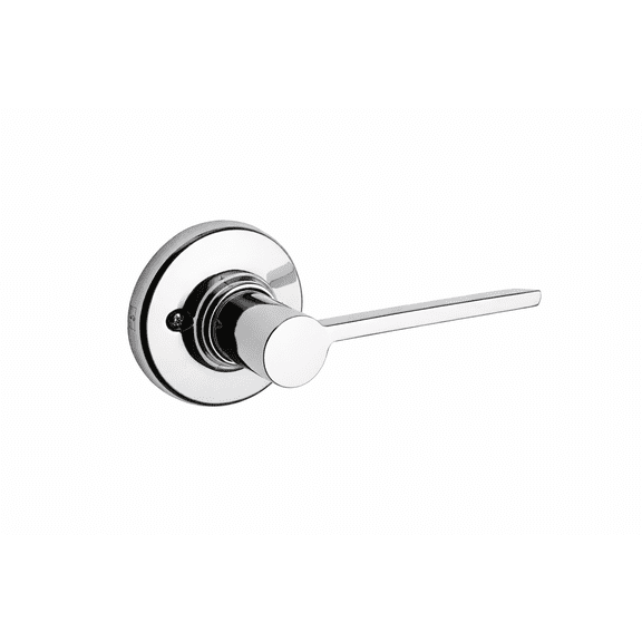 Kwikset 488LRLRDTRH-26DV1 Right Hand Ladera Lever with Round Rose Half Dummy with New Chassis Satin Chrome Finish