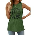 thumbnail image 3 of MOSHU Summer Womens Tank Tops Sleeveless Graphic Print Shirts for Women Casual Side Slit Tunic Tops, 3 of 9