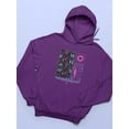 thumbnail image 3 of Groovy Techno Style Art Hoodie Women -Image by Shutterstock, Female Medium, 3 of 4