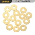 thumbnail image 3 of Uxcell M5 Flat Washer, 30 PackBrass Ring Washers 14mm OD 1mm Thick Sealing Gasket Ring, 3 of 7