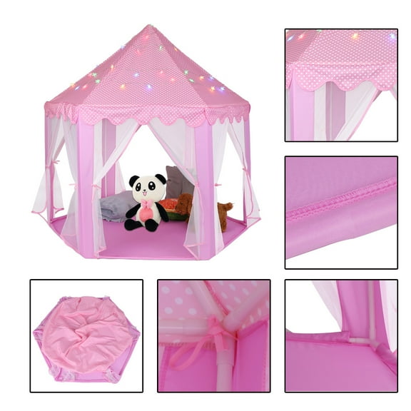 QCR Play Tent Princess Castle Children Kids Play House Activity Portable Fairy House