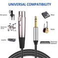 thumbnail image 5 of Câble XLR Femelle vers Prise TRS 1/4 Pouce Câble Son HD Prise XLR Équilibrée pour Microphone Dynamique Cordon Micro, 5 of 5