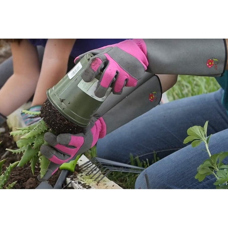 Women's Thorn-Resistant Rose Gardening Gloves with Forearm Protection photo 3