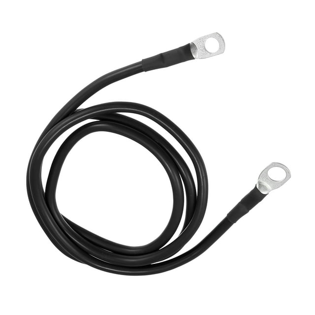 Car Marine Battery Inverter Cable 5/16"-3/8" 4ft Battery Copper Wire Black