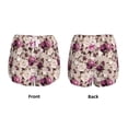 thumbnail image 5 of Picia Rose Flowers Pattern Women's 2 in 1 Athletic Running Shorts High Waisted Workout Casual Gym Sweat Shorts with Comfy Liner Zipper Pockets-XX-Large, 5 of 9
