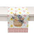 thumbnail image 1 of Binwennn Hemstitch Table Easter Bunny Egg Pattern Linen Print Kitchen Dining Room Insulated Decorative Placemat（A）, 1 of 7