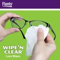 thumbnail image 4 of Toallitas para lentes Flents WIPE'N Clear, 75 unidades, empaquetadas individualmente, 4 of 6