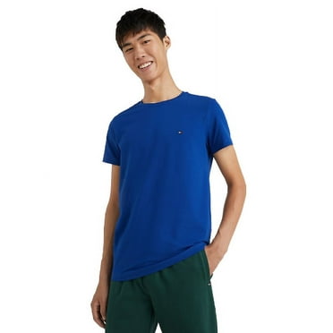 Tommy Hilfiger Mens T-Shirt (Diamond Blue, XL)