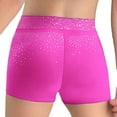 thumbnail image 3 of Haitryli Athletic Short Leggings for Girls Sparkle Bottoms Figure Skating Dancewear Gymnastics Ballet Dance Shorts Hot Pink 6, 3 of 6