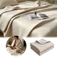 thumbnail image 4 of Retro Solid-Color Quilted Summer Lightweight Quilt, Reversible Microfiber Quilt with Imperial Style, Comfortable and Cool Air-Conditioning Quilt, Suitable for All Seasons,Champagne-colored,100x150cm, 4 of 5