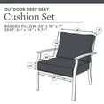 thumbnail image 2 of Better Homes & Gardens 42" x 24" Black Rectangle Outdoor 2-Piece Deep Seat Cushion, 2 of 9