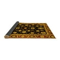thumbnail image 2 of Ahgly Company Indoor Square Oriental Yellow Traditional Area Rugs, 5' Square, 2 of 4