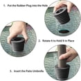 thumbnail image 5 of Odomy Umbrella Cone Wedge for Table Hole in Patio Parasols Plastic, 5 of 9