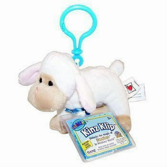 Webkinz Kinz Klip Lamb Plush Feature Code Enclosed