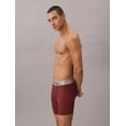 thumbnail image 3 of Calvin Klein Men's Brushed Microfiber Stretch Boxer Briefs Teenie Deluster Emblem/Dark Berry Large, 3 of 6