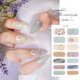 thumbnail image 4 of 14 Strips Semi Cured Gel Nail Stickers Full Cover French Nail Art Gel Nail Polish Strips Glittering Nail Art Stickers, 4 of 4