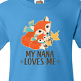 thumbnail image 4 of Inktastic My Nana Loves Me Gift Cute Fox Youth T-Shirt, 4 of 5