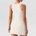 thumbnail image 5 of Women’s Square Neck A-Line Mini Dress Sleeveless Fit and Flare Casual Summer Skater Dress, 5 of 9