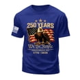 thumbnail image 4 of Ramiter 4th of July Shirts for Men USA Flag Patriot T-Shirts American Flag Tee Tops(Blue,M), 4 of 5