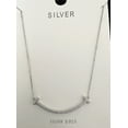 thumbnail image 2 of Amore Sterling Silver Chain Pendant Double Hook Cubic Zirconia, 2 of 5