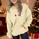 thumbnail image 5 of Sudadera con capucha para niñas y niños, sudadera de manga larga con cuello redondo y estampado de moda, jersey con bolsillo, sudadera de poliéster para niñas, 5 of 8