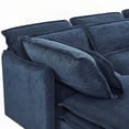 thumbnail image 6 of Modern Polyester U-Shaped Sofa with Double-Layer Cushions, 6-Seater, Storage Function, Convertible to Bed, Living Room Furniture, 6 of 23