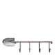 thumbnail image 1 of Gancho de pared decorativo Scoop Toallero de montaje en pared Antiguo Tooarts escultura de hierro, 1 of 6