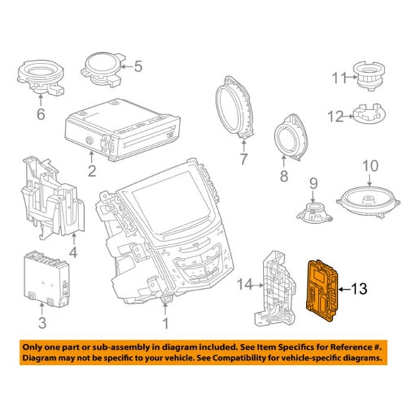 Cadillac GM OEM 15-17 XTS Sound System-Amplifier 84117105