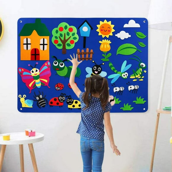 Tablero de Fieltro Yotijar Decoración de Pared Actividades DIY Juguetes de Historia