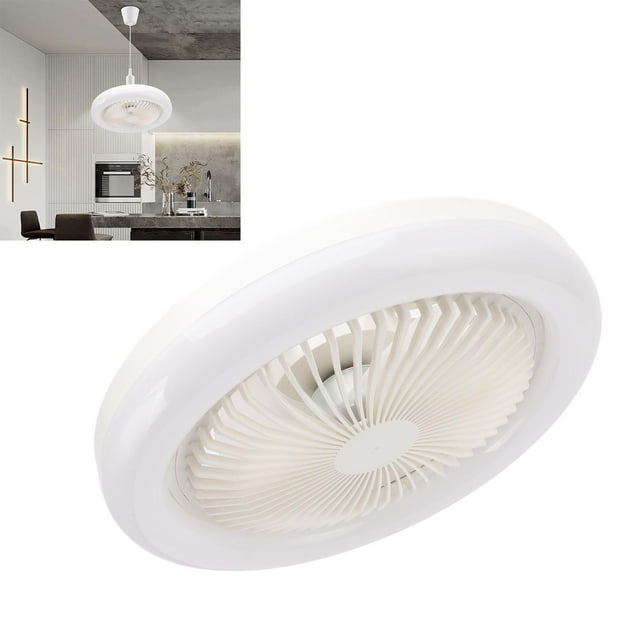 Luz de Ventilador de Techo, Cuchilla Transparente del Ventilador ABS 36W E27 3 FUENTES DE LUZ LÁMPARA LET LÁMPARA DE COBRE MUERTO DE COBRE PARA SALA DE ESTAR