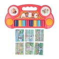 thumbnail image 1 of Piano con teclado para bebé, juguete musical educativo temprano de color rojo para niñas de 1 a 3 años, 1 of 14
