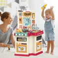 thumbnail image 2 of Guzom Pretend Play- Role Play Kids Kitchen Playset with Real Cooking Spray and Water Boiling Sounds, 2 of 9