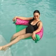 thumbnail image 5 of Big Joe Noodle Sling No Inflation Needed Pool Seat with Armrests, Summer Melon Double Sided Mesh, Quick Draining Fabric, 3 feet, 5 of 8