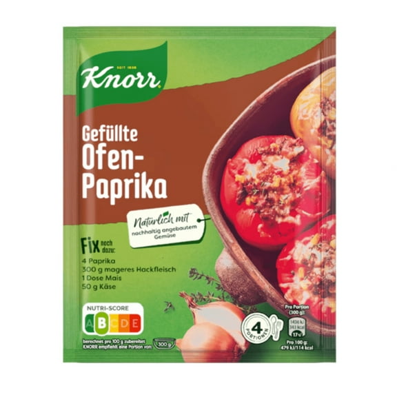 Knorr Fix Stuffed Pepper (Gefüllte Ofen-Paprika)