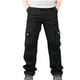 thumbnail image 1 of Pantalones largos de moda para hombre, casuales, de color sólido, con cremallera y bolsillos, elásticos, informales, para hombre., 1 of 4