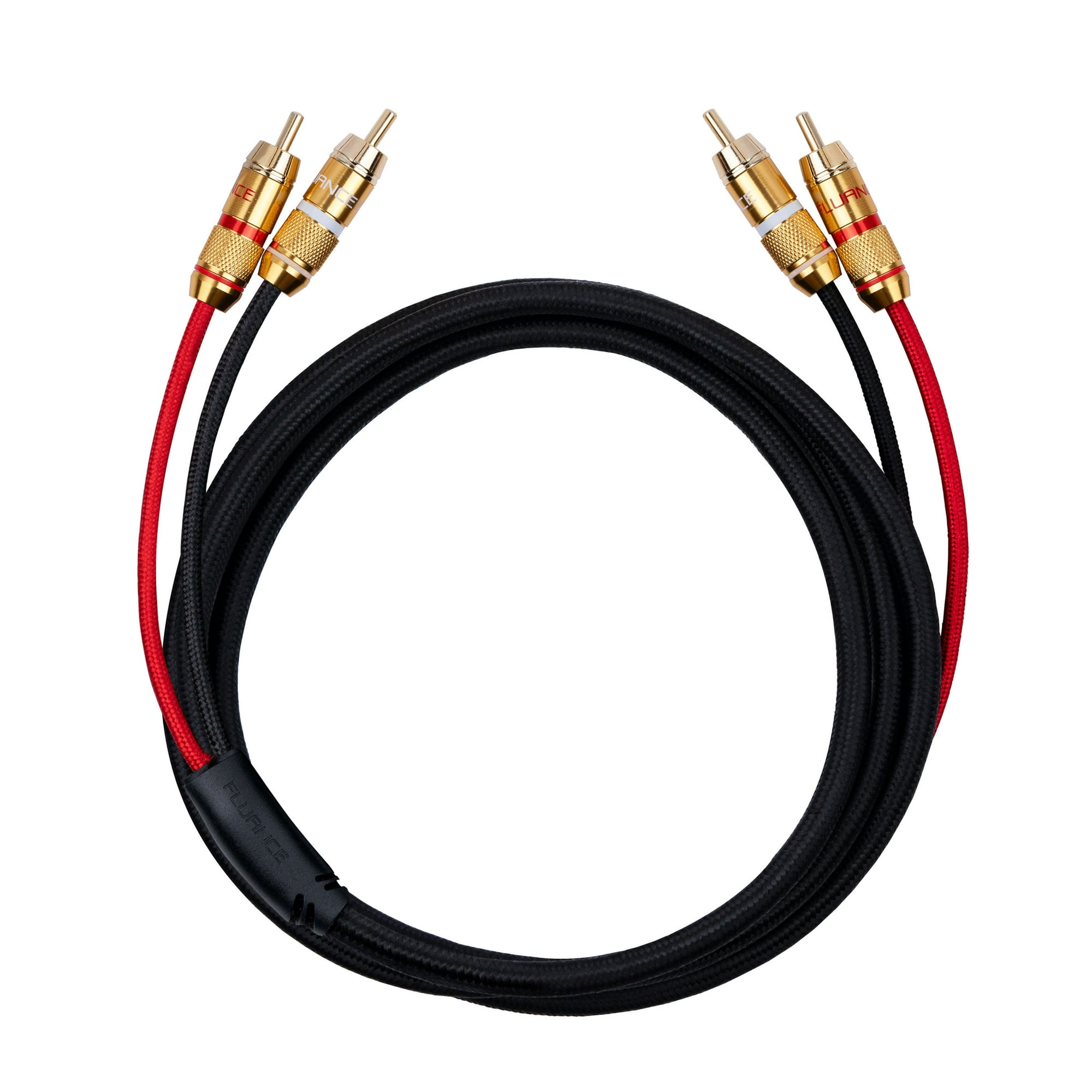 Fluance HiFi Stereo RCA Cable, 2-Male to 2-Male, Gold Plated Color-Coded Connectors for Preamp, CD player, Turntable, Amplifier, Gaming Console, Home Theater, and Hi-Fi system - 6 Feet