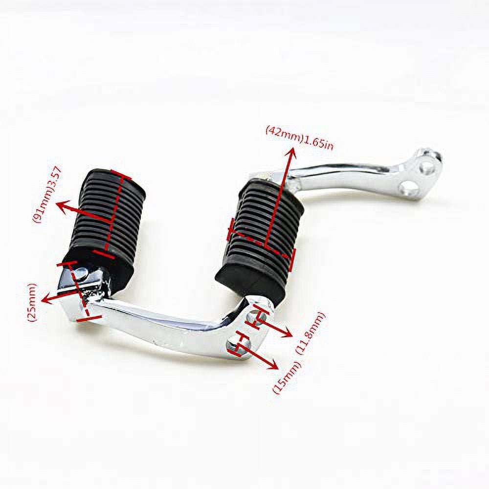 Black Front Footrests Foot Pegs Foot Pedals For Off Road Suzuki GN125 GN-125