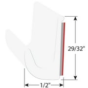 Trim-Lok DRW PVC Drip Rail Rain Gutter with Acryl Tape10 ft, White
