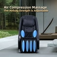 thumbnail image 6 of Zero Gravity SL-Type Track Shiatsu Massage Chair Auto-Heating, Reclining, Full-Body Massage with Auto Mode Airbag Massage Chair - Black, 6 of 8