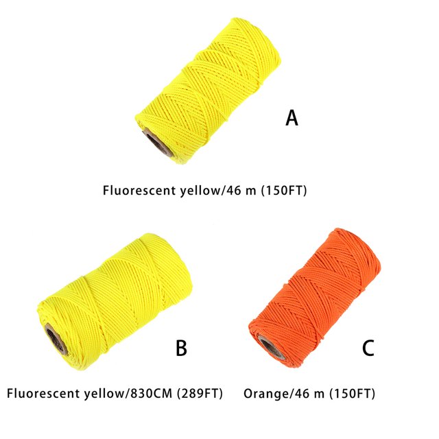 Diving Rope Carrier Strap Scuba Lanyard Craftsmanship Buckle Design Rustproof Waterproof Multipurpose High-strength Yellow 83 Meter(289FT)