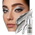 thumbnail image 5 of QIC Milky Way Liquid Eyeshadow, Shimmer Glitter Liquid Eye Shadow, Long-Lasting Waterproof Sparkle Eye Makeup, Silver Highlighter Eyeshadow for Daily & Party, 5ml, 5 of 8