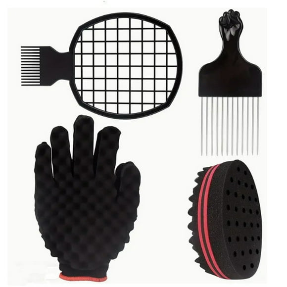 hair clippers for men professional Clearance Hair Curly Styling Set Hair Curling Sponge Glove & Brush Hair Pick And Comb