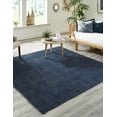 thumbnail image 3 of Unique Loom Braided Jute Collection Area Rug - Dhaka (8' Square Navy Blue), 3 of 11